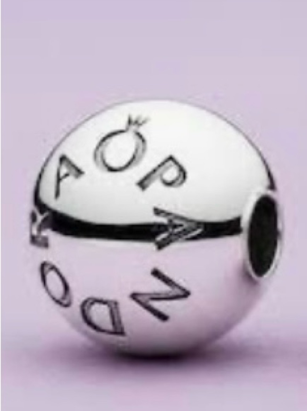 Pandora Sterling Silver Logo End Cap